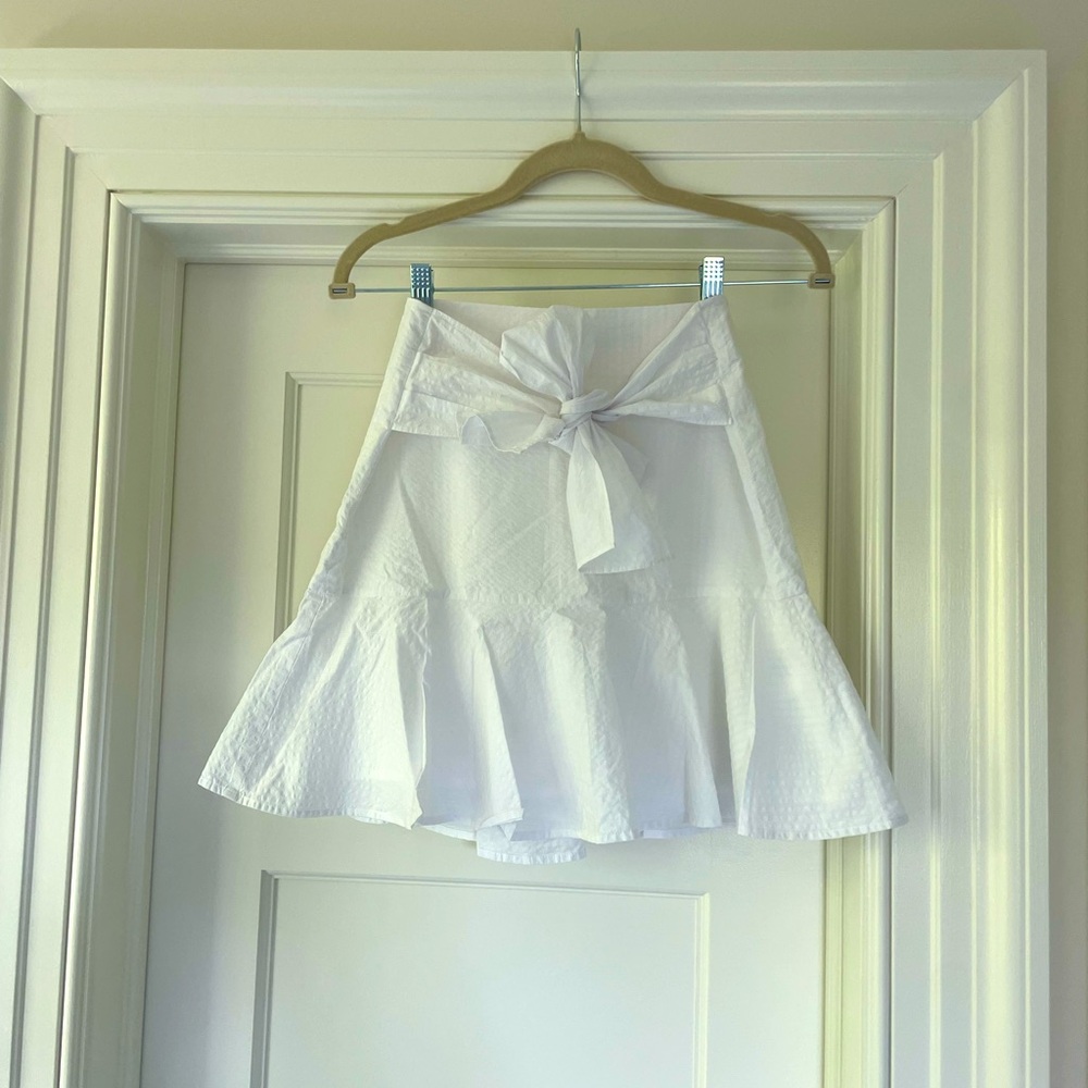CLUB MONSCO White Ruffle Skirt